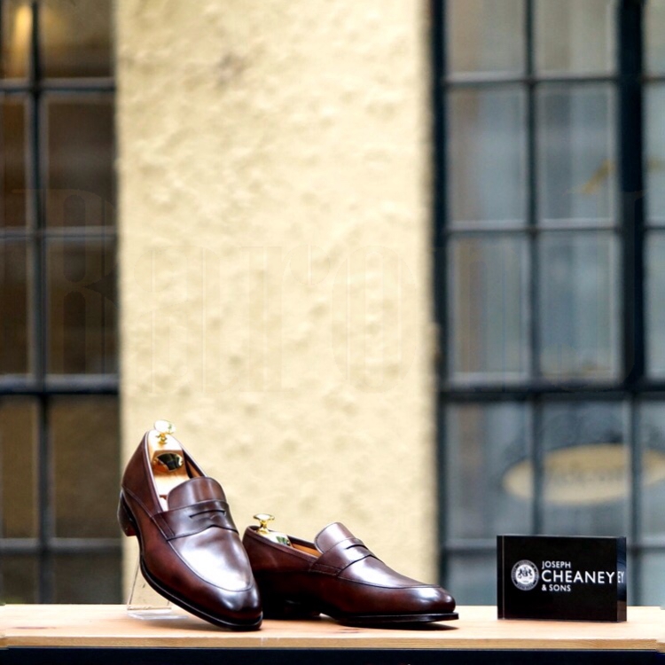 Lewisham Penny Loafer in Bronzed Calf Leather